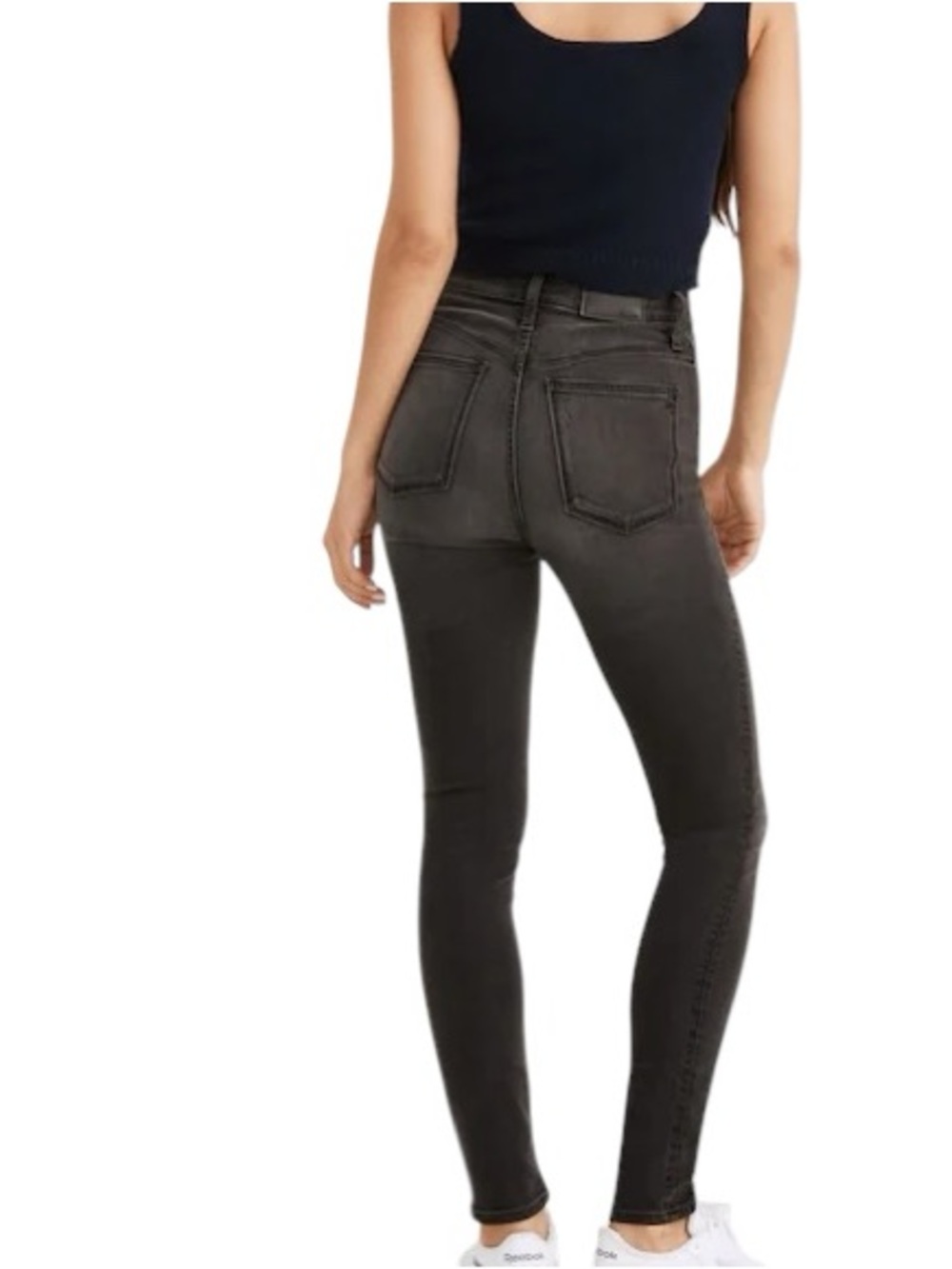 Madewell Roadtripper SuperSoft High-Rise Skinny Jeans in Charcoal Gray 27